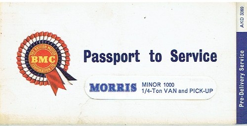 Morris minor 1000 ton van - 0.25-ton,