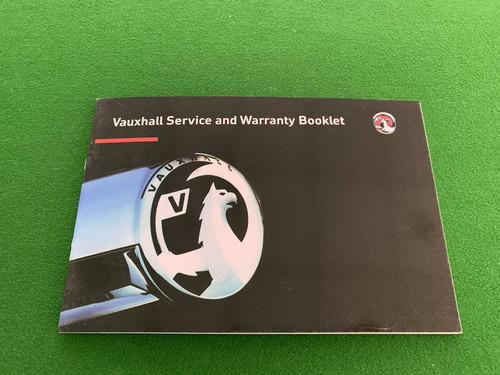 Vauxhall service history book - service,