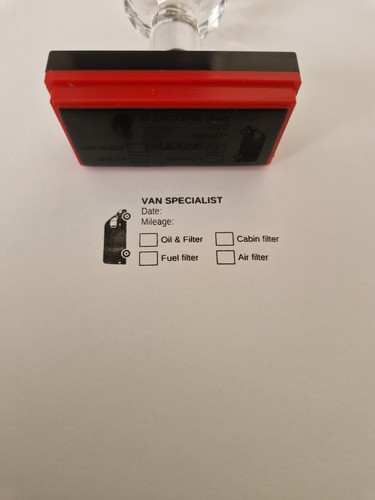 Service stamp van specialist - service,